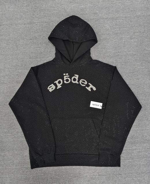 [On Sale] Sp*der All Over VVS Rhinestone Pullover Hoodie