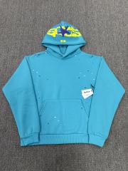 [On Sale] Sp*der Turquoise Multi Color Star Pullover Hoodie