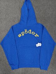 [On Sale] Sp*der Blue VVS Rhinestone Pullover Hoodie