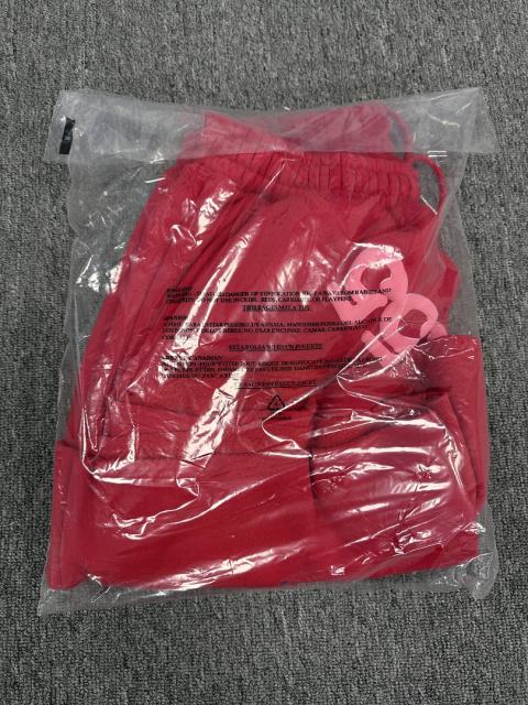Red Double Reversed Number 5 Star Speckle Sweat Shorts