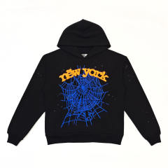 1:1 TOP Quality New York Spider Web Graphic Pullover Hoodie