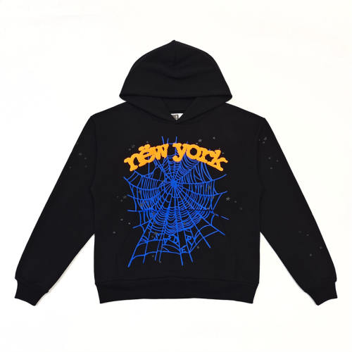 1:1 TOP Quality New York Spider Web Graphic Pullover Hoodie
