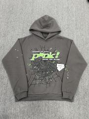 [ON SALE]1:1 Quality Spider Worldwide Sp*der Hoodie Pants Tracksuit Gray