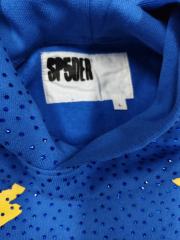 [On Sale] Sp*der Blue VVS Rhinestone Pullover Hoodie