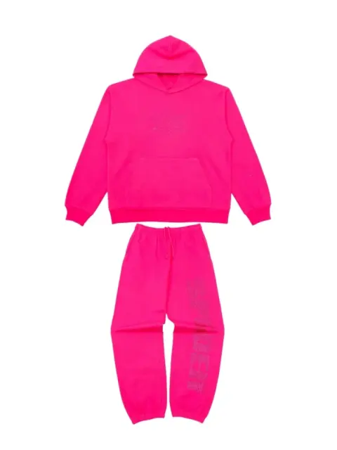 1:1 Quality Rhinestone Letter Logo Hoodie & Pants Set