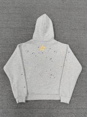 [On Sale] Sp*der Heather Grey Pink Star  Spider Web Hoodie