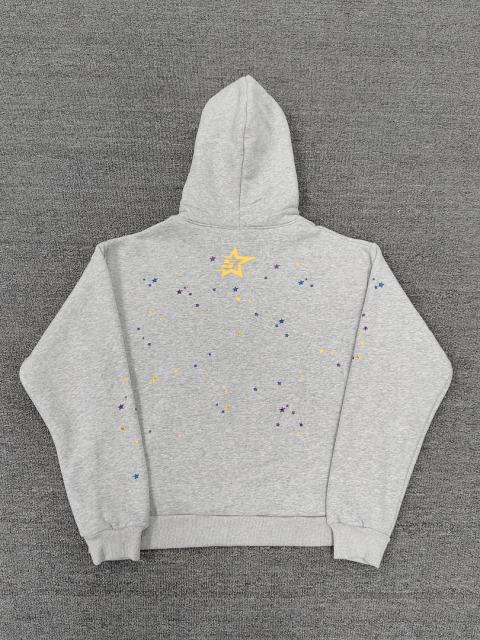 [On Sale] Sp*der Heather Grey Pink Star  Spider Web Hoodie