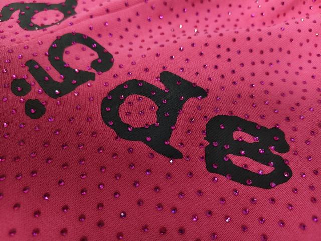 Pink All Over VVS Rhinestone Shorts