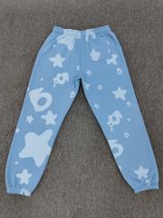 [ON SALE]Light Blue Tonal Bubble Star Jogger Sweatpants