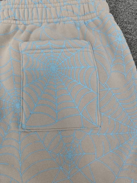 [ON SALE] All Over Light Blue Spider Web Jogger Sweat Pants