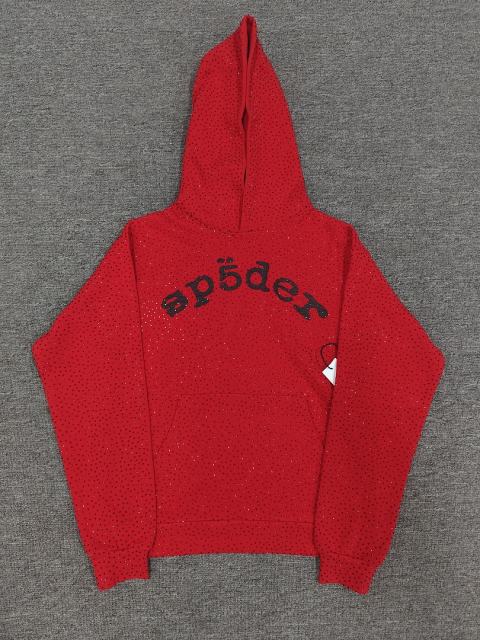 [On Sale] Sp*der All Over VVS Rhinestone Pullover Hoodie