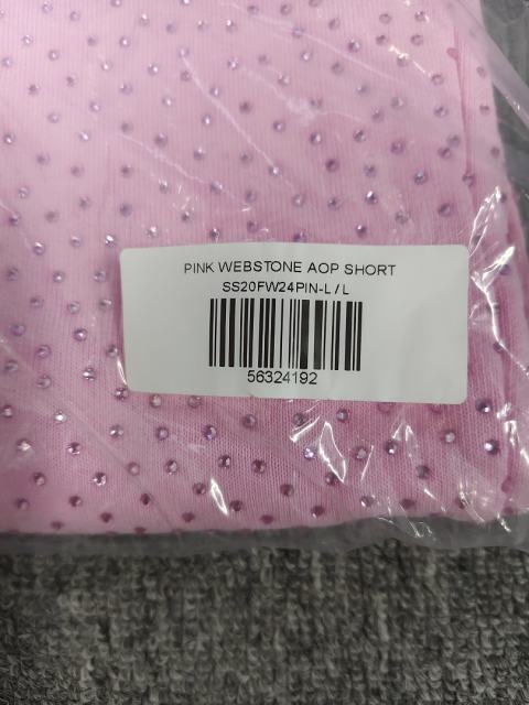 Pink All Over VVS Rhinestone Shorts