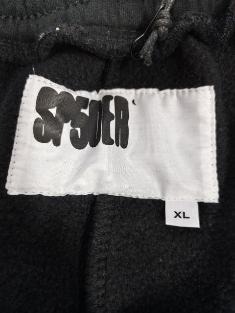 Black Tonal Grey Reversed Arch Sp5der Sweat Shorts