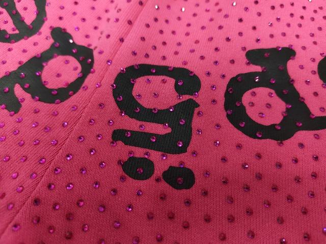 Pink All Over VVS Rhinestone Shorts