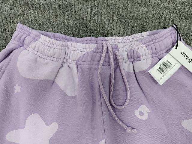 [ON SALE]Light Purple Tonal Bubble Star Jogger Sweatpants