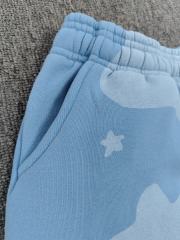 [ON SALE]Light Blue Tonal Bubble Star Jogger Sweatpants