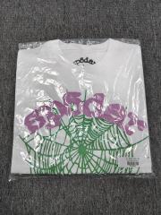 1:1 Top Quality White I Love Sp5der Red Heart Spider Web Short Sleeve T-Shirt