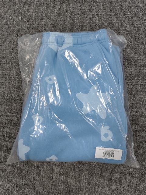 [ON SALE]Light Blue Tonal Bubble Star Jogger Sweatpants