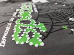 [On Sale] Sp*der Charcoal Grey Green Rhinestone Spider Web Pullover Hoodie