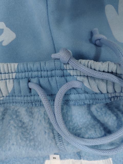 [ON SALE]Light Blue Tonal Bubble Star Jogger Sweatpants