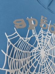 [On Sale] Sp*der Light Blue White Spider Web Pullover Hoodie
