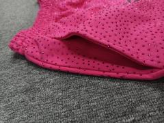 Pink All Over VVS Rhinestone Shorts