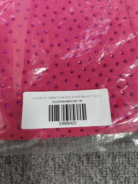 Pink All Over VVS Rhinestone Shorts