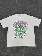 1:1 Top Quality White I Love Sp5der Red Heart Spider Web Short Sleeve T-Shirt