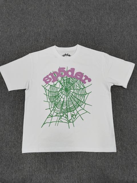 1:1 Top Quality White I Love Sp5der Red Heart Spider Web Short Sleeve T-Shirt
