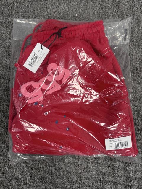 Red Double Reversed Number 5 Star Speckle Sweat Shorts