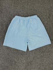 Light White Chenille Reversed Arch Sweat Shorts