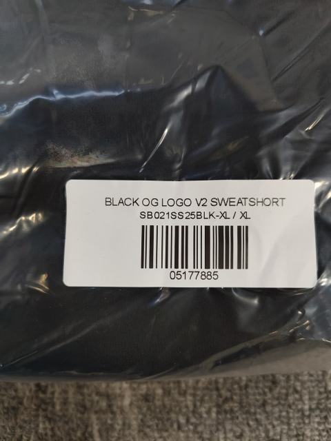 Black Tonal Grey Reversed Arch Sp5der Sweat Shorts