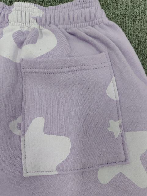 [ON SALE]Light Purple Tonal Bubble Star Jogger Sweatpants