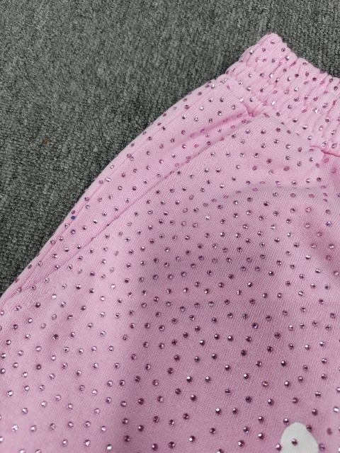 Pink All Over VVS Rhinestone Shorts