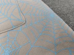 [ON SALE] All Over Light Blue Spider Web Jogger Sweat Pants