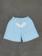 Light White Chenille Reversed Arch Sweat Shorts