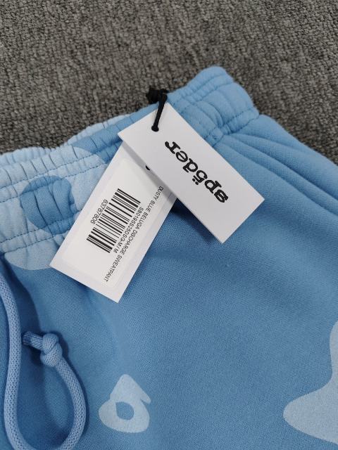 [ON SALE]Light Blue Tonal Bubble Star Jogger Sweatpants