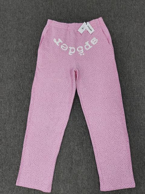[ON SALE] Pink All Over VVS Rhinestone Straight Leg Sweat Pants