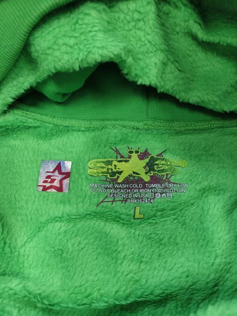 [On Sale] Sp*der Green White Rhinestone Outline Subtle Green Spider Web Pullover Hoodie