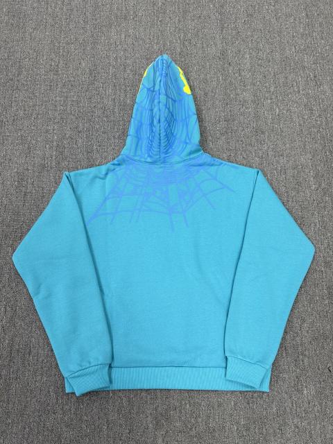 [On Sale] Sp*der Turquoise Multi Color Star Pullover Hoodie