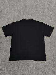 1:1 Top Quality Black White Spray Texture SPS Web 555 Short Sleeve T-Shirt