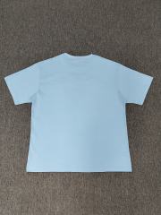 1:1 Top Quality Baby Blue White Foam Matching Blue Spider Web Short Sleeve T-Shirt