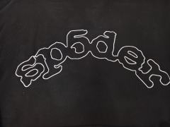 [On Sale] Sp*der Black White Outline Arch Sp5der Plain Pullover Hoodie
