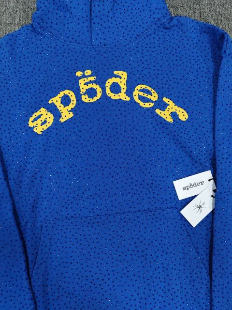 [On Sale] Sp*der Blue VVS Rhinestone Pullover Hoodie