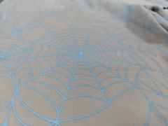 [ON SALE] All Over Light Blue Spider Web Jogger Sweat Pants
