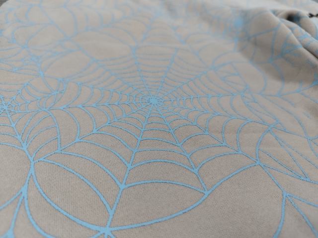 [ON SALE] All Over Light Blue Spider Web Jogger Sweat Pants