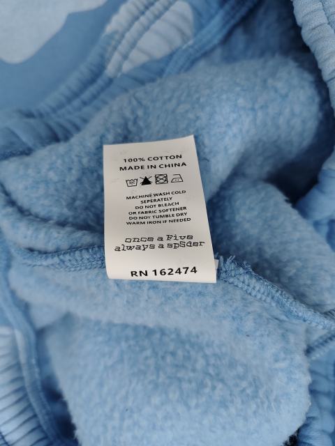 [ON SALE]Light Blue Tonal Bubble Star Jogger Sweatpants