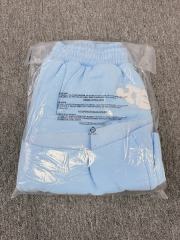 Light White Chenille Reversed Arch Sweat Shorts