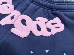 [ON SALE] Navy Light Pink Foam Star Jogger Sweat Pants