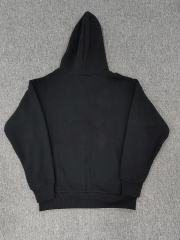 1:1 Quality Studded Logo Black Print hoodie